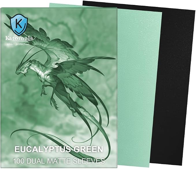 Eucalyptus Green Dual Matte Card Sleeves, Katomula Card Sleeves - Image 2