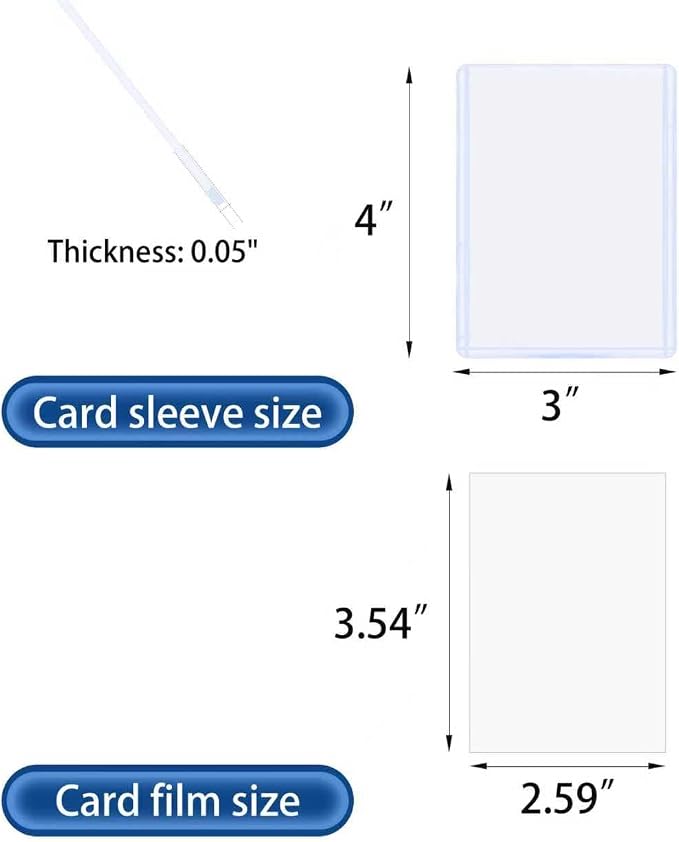 310 Pcs Card Sleeves, Premium Plastic Top Loaders - Image 6