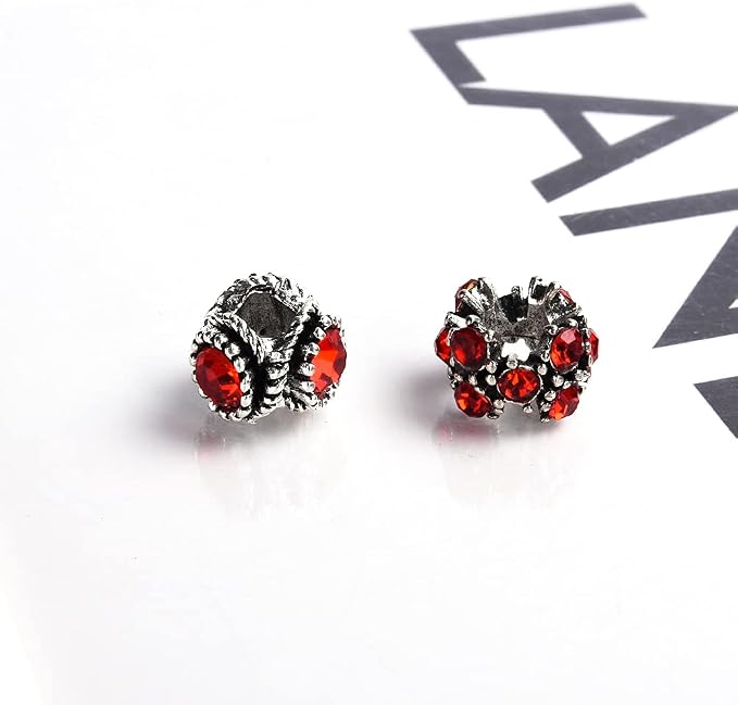 Aipridy European Large Hole Beads, Colorful Glass Charm Beads Set - Image 5