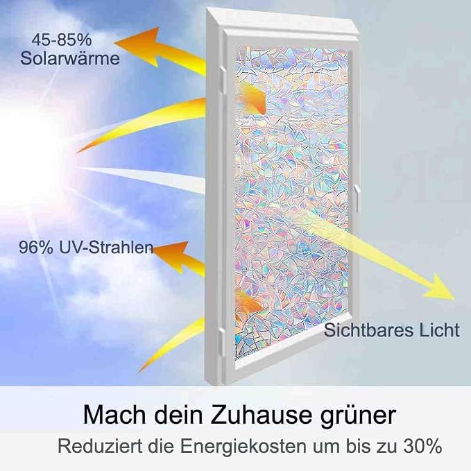 Volcanics Privacy Film with Installation Tools, Static Clings Vinyl 3D Decals - Image 4