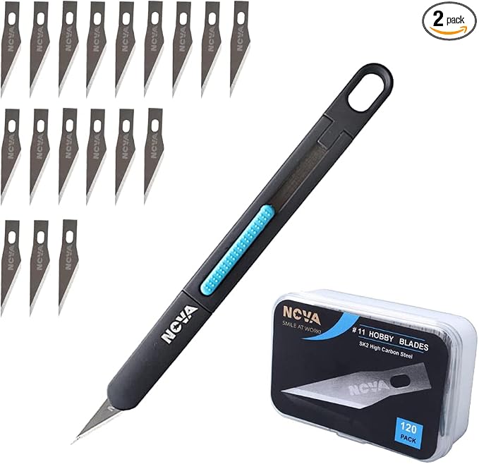 Nova 121PCS Premium Craft & Hobby Knife Set, 1 Precision Knife by NOVA