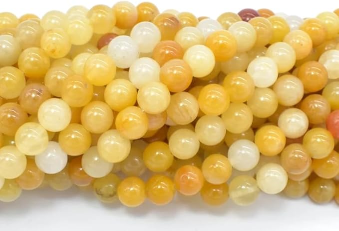 Zenkeeper 116 Pcs Yellow Jade Beads - Image 5