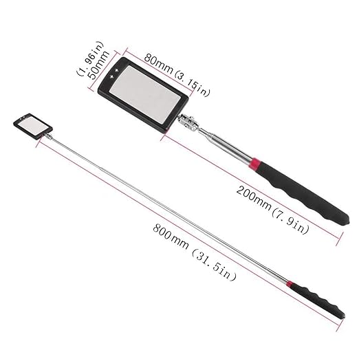 Telescoping Inspection Mirror,Additional extendable Observation,20lb, 30lb Telescopic Magnetic on a Stick for extendable Tool,Large Magnet Set for Mechanics Automotive Tools