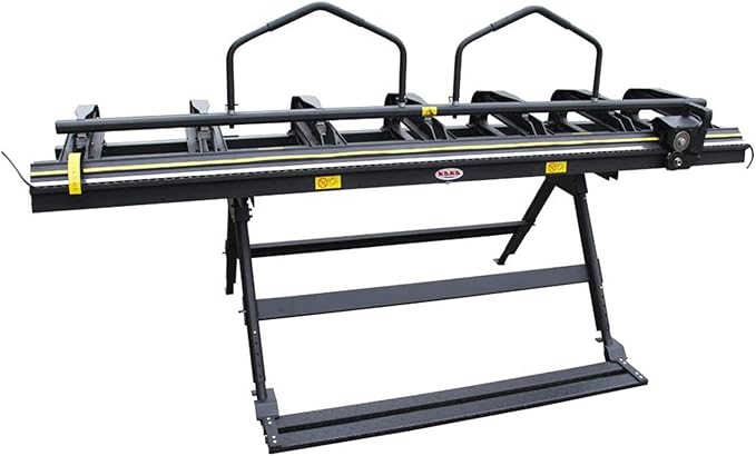 KAKA INDUSTRIAL Siding Brake, 102-inch Portable Thin Plate Aluminum Brake, Sheet Metal Brake with a Roller Knife, 24-Gauge Mild Steel Capacity, 1-180° Bending Angle Metal Brake Bender ALB-102