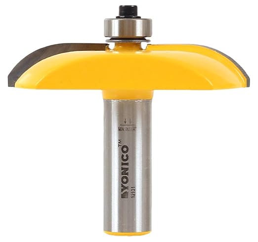 YONICO Router Bits Raised Panel 2-1/2-Inch Diameter Cove 1/2-Inch Shank 12131