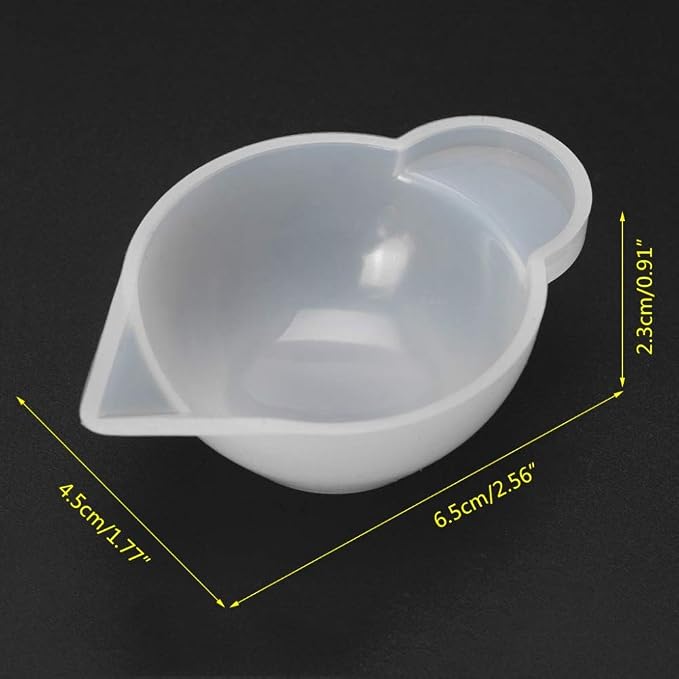 Luckycivia 10 Pcs Silicone Mold Cup Dispenser, Mini Measuring Cup, Color - Image 2