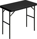 Folding Table 2.7ft Rectangular All-Occasion Plastic Folding Event Table by OutdoorOasisFurniture