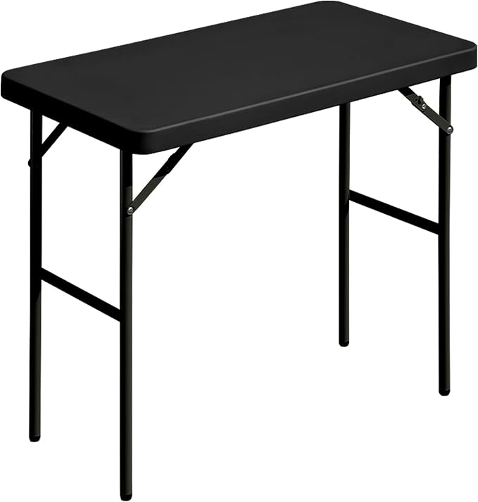 Folding Table 2.7ft Rectangular All-Occasion Plastic Folding Event Table by OutdoorOasisFurniture