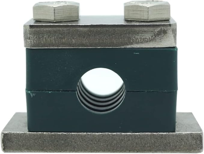 6'' Heavy Series Tube Clamp, Polypropylene with Galv Plated Steel Hardware, Weld Mounting