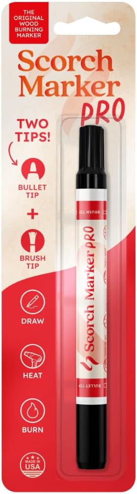 Scorch Marker - Wood Burning Marker, 2 in 1 Pyrography Kit by ScorchMarker
