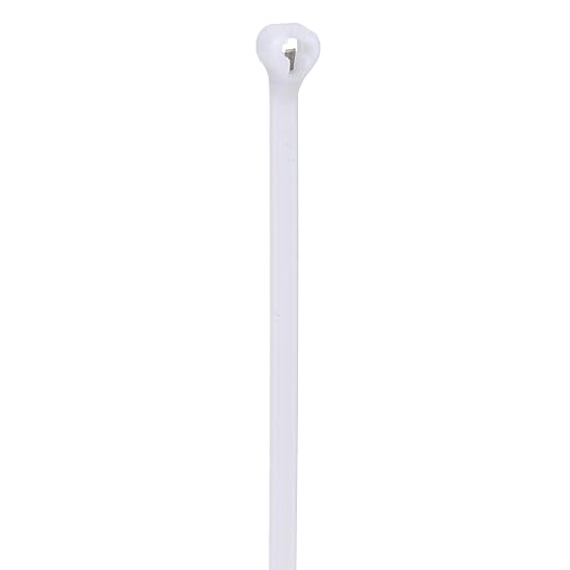 Panduit BT4M-M Cable Tie, Metal Barb, Miniature, Nylon 6.6, 14.2-Inch Length, Natural (1,000-Pack)