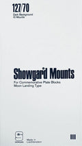 Pre-cut Black Stamp Mounts Size 127/70 by Showgard
