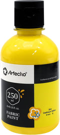 Artecho Yellow Fabric Paint, 250 ml / 8.45 oz Permanent Clothing Paint by Artecho