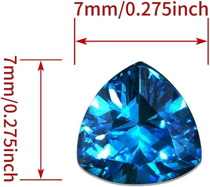 AierCrystal Aquamarine Color Cubic Zirconia Loose Beads Unset - Image 2