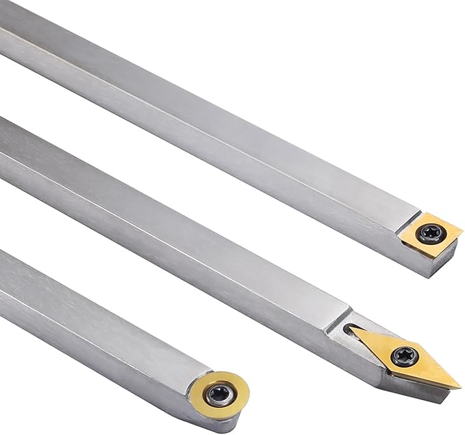 TASP Titanium Coated Carbide Cutter Inserts for Wood Turning Tools,12mm,Pack of 10,Circular