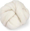 ZUFECY Natural White Wool Roving by ZUFECY