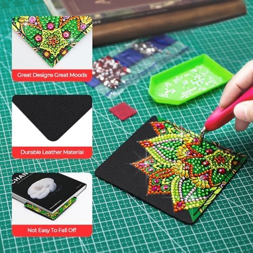 8 PC Diamond Art Corner Bookmarks Kit - Image 8