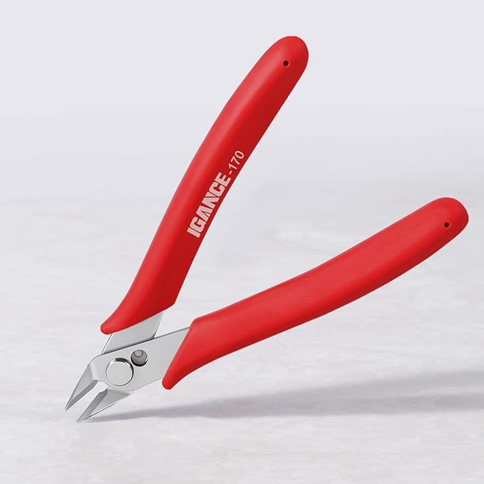 IGAN-170 Flush Wire Cutters, Precision Jewelry Making Flush Cut Pliers - Image 7