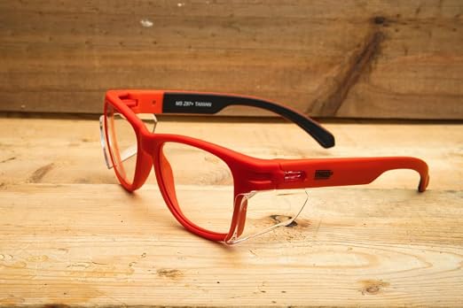 MAGID Y50 Safety Glasses for Construction | Red Frame — 48-Pack, ANSI Z87.1+ - Image 5