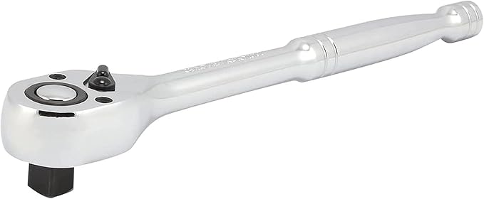 Neiko 03103A 1/2 Inch Ratchet Wrench, 72-Tooth Reversible Ratchet, Quick Release 1/2 Drive Ratchet, 10 Inch Oval Head Socket Wrench, CR-V Steel Rachet Wrench