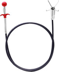Drain Snake, 61 inch plumbing snake，Sink Snake Drain Clog Remover for Sewer Kitchen Bathroom