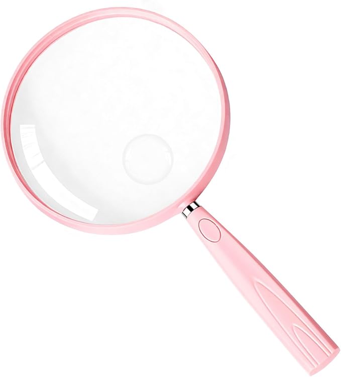Feosky Handheld Reading Magnifier, 10X Magnifier, 130mm Shatterproof Lens by Feosky