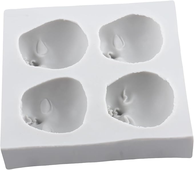 Baby Face Clay Mold Doll Face Silicone Molds - Image 6