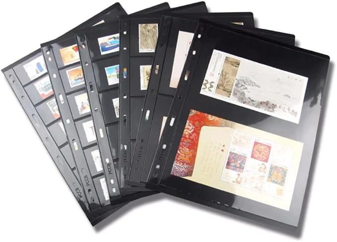 10Pcs Standard 9-Hole Double-Sided Album Inner Sheets Card Stamp Banknote - Image 3