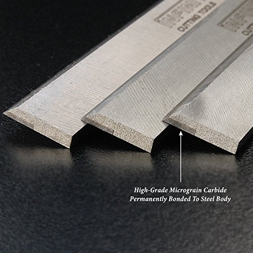 Infinity Cutting Tools Premium Carbide Tipped Planer/Jointer Knife, 20-1/2" L x 11/16" W x 1/8" T, 4-Pc. Set