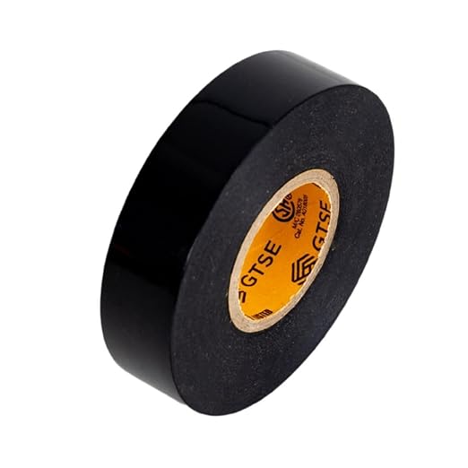 GTSE Black Electrical Tape, 50 Rolls Bulk Carton – Waterproof, Industrial Grade Vinyl, 3/4 in x 66ft– Strong Self-Adhesive PVC Electric Tape for Wire Insulation, 7 Mil, 600V – UL/CSA Listed