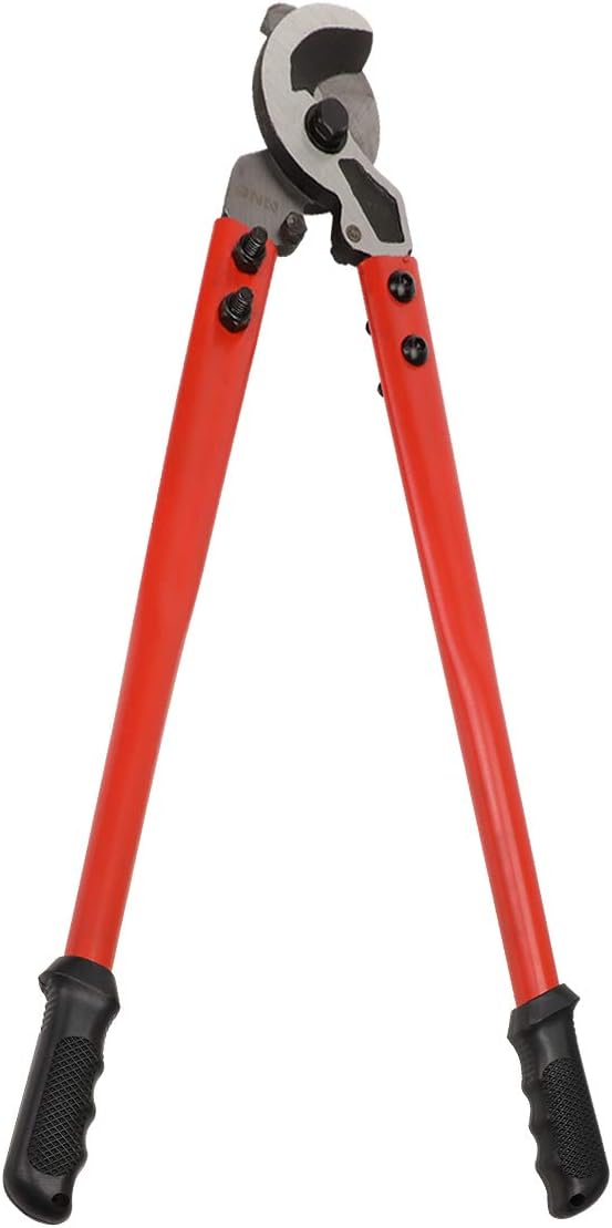 DNA Motoring TOOLS-00118 Cable Cutter - 23 in., Heavy Duty Wire Cutting Tool w/Smooth Mating Jaws, Rubber Handles