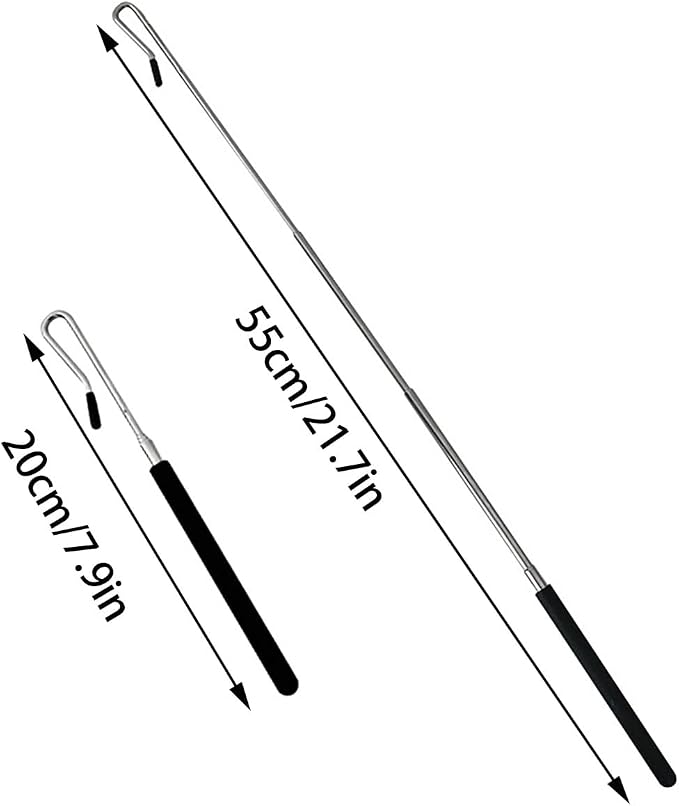 2PCS Silver Stainless Steel Puppet Arm Control Rods - Image 2