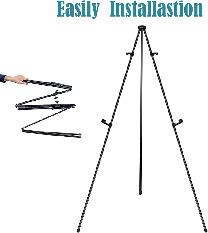 63" Easel Stand for Wedding Sign - Image 4
