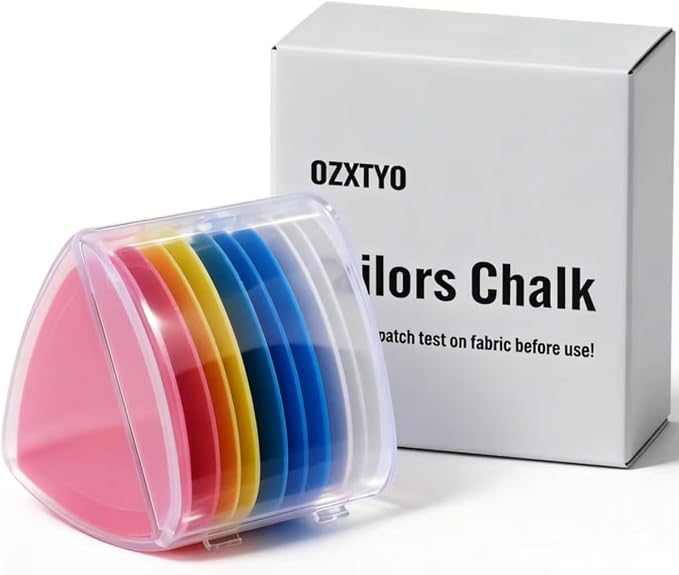 OZXTYO Triangle Tailors Chalk 10Pcs, Sewing Fabric Chalk and Fabric Markers - Image 2