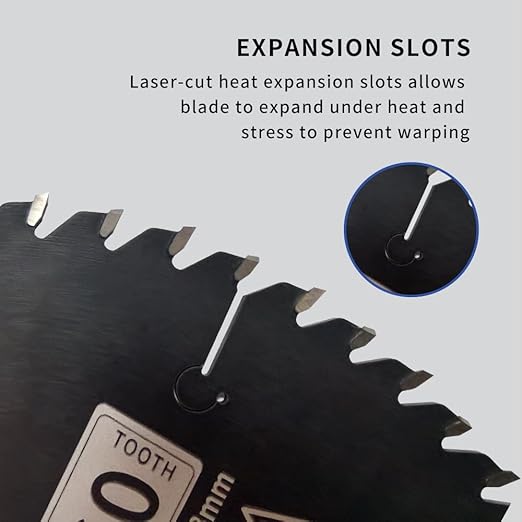 10 Inch 40T & 60T ATB Circular Saw Blades with 5/8 Inch Arbor for Miter/Table Saw, Combo Pack for General Purpose & Fine Finish Wood Cutting