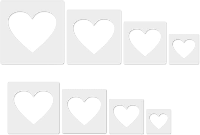 Heart Stencil, Hearts Template Stencil, Large Stencil by krastmon