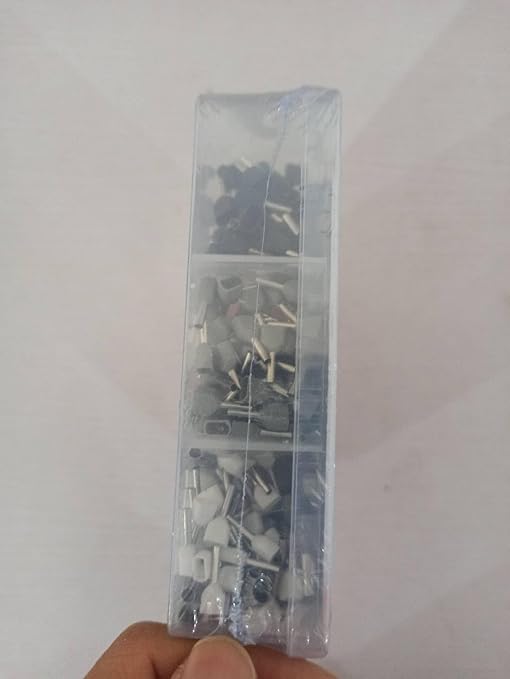 Lytool Wire-Ferrule Kit 1200pcs:Ferrule-Connectors, Double Ferrules Terminal Set, Insulated Ferrule Crimp Pins, Single Line Ferrules and Twin Wire Ferrule Set, AGW 23-6