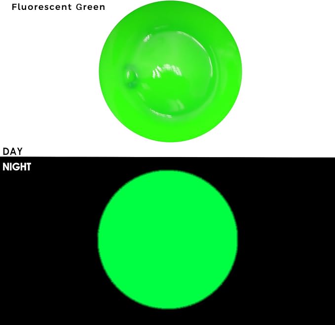 Artecho Green Glow in the Dark Acrylic Paint 500ml / 17oz Large Bottle | Semi - Image 2