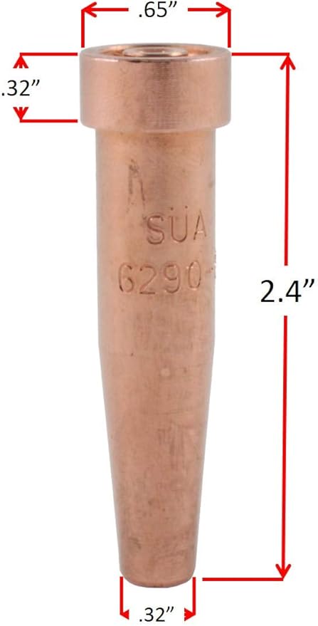 SÜA - Heavy Duty Oxy-Fuel Torch Compatible with Harris with Check Valves + Cutting Tip (Acetylene)