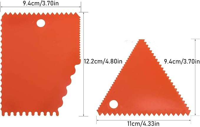 LRONG 6PCS Pottery Tools Plastic Clay Scraper Set Scraping Handle Carved Soft - Image 3