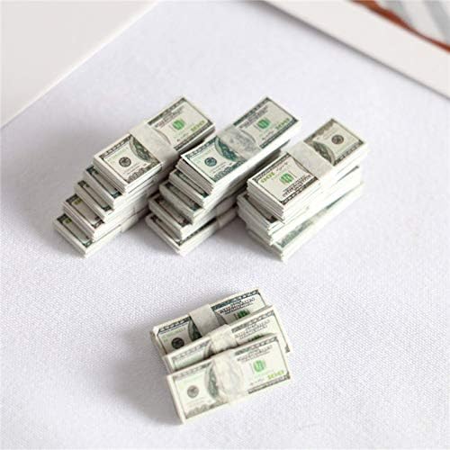 1:12 Dollhouse Miniature Scene Model Mini 200 Pieces Dollar Bills Set - Image 5