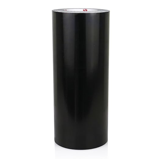 BOMEI PACK Black Aluminum Tape, 12 Inch x 165 Feet, HVAC Sealing & Patching, Pipe & Metal Repair, Waterproof & Temperature Resistant