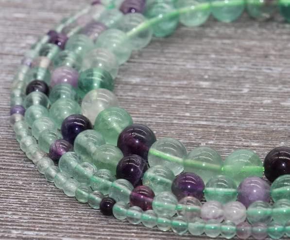 Zenkeeper 108 Pcs Rainbow Fluorite Beads - Image 2