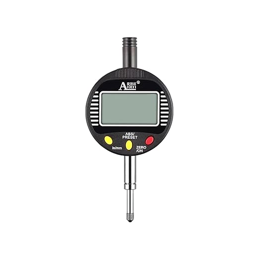 Digital dial Gauge, Range 0-0.5in/12mm, Accuracy 0.00004 in/0.001 mm, high Sensitivity, Industrial Grade Quality, Multiple Measurement scenarios, Precise Measurement