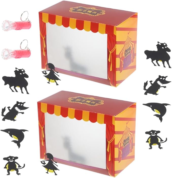 YARNOW 2Set DIY Puppet Theater Craft Interactive Shadow Puppets Kit - Image 9