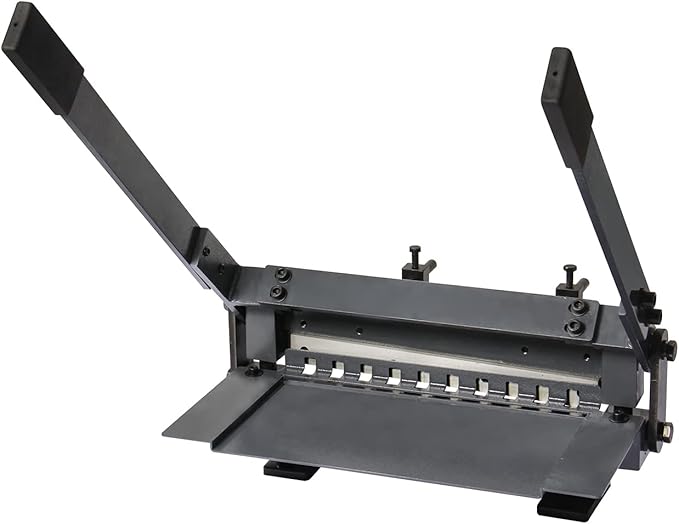 KAKA INDUSTRIAL BHS-12, Bench Top Hand Shear, 12x1/25 inches Cutting Capacity, Grey