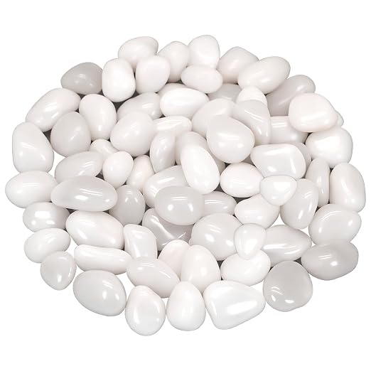 Terrarium Supplies, Virekm River Rocks Decorative Ornamental Pebbles, Garden by VIREKM
