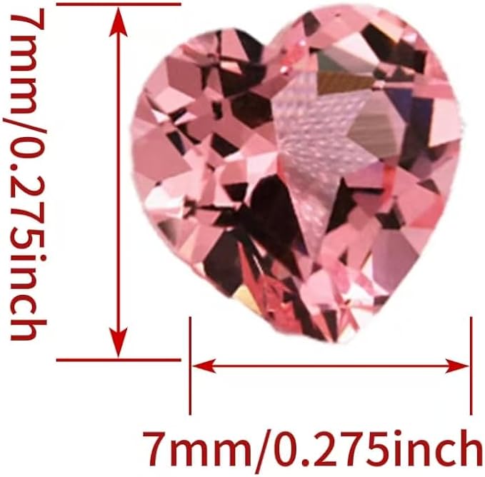 Pink Gemstone Color Cubic Zirconia Loose Beads Unset - Image 2