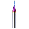 Downcut Spiral Router Bit 1/4 Inch Shank 1/16 Inch Cutting Diameter 1/4 inch Cutting Length with Extra Long Life Coating CNC Router Bits End Mill for Wood Cutting, Slot Mortise, Engraving