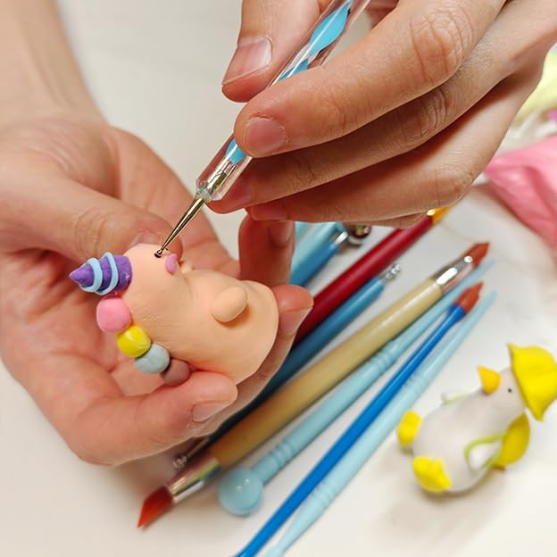 Polymer Clay Tools, Modeling Dotting Tools, Silicone Clay Sculpting Tool - Image 2